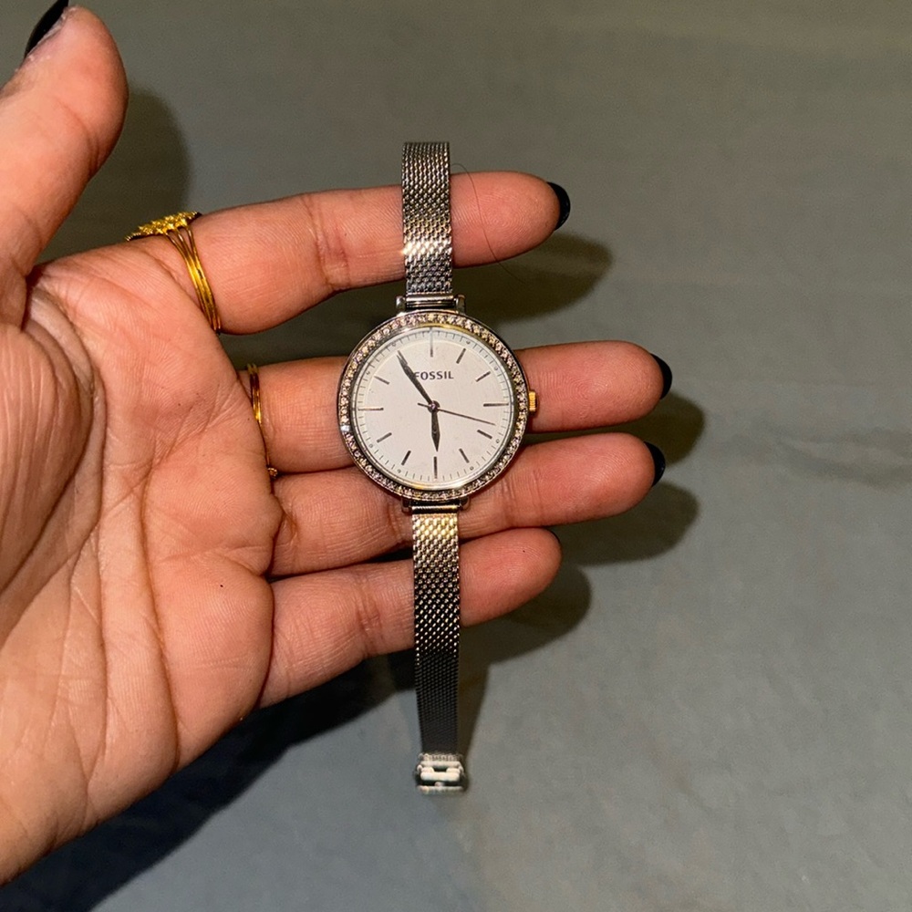 Fossil silver watch